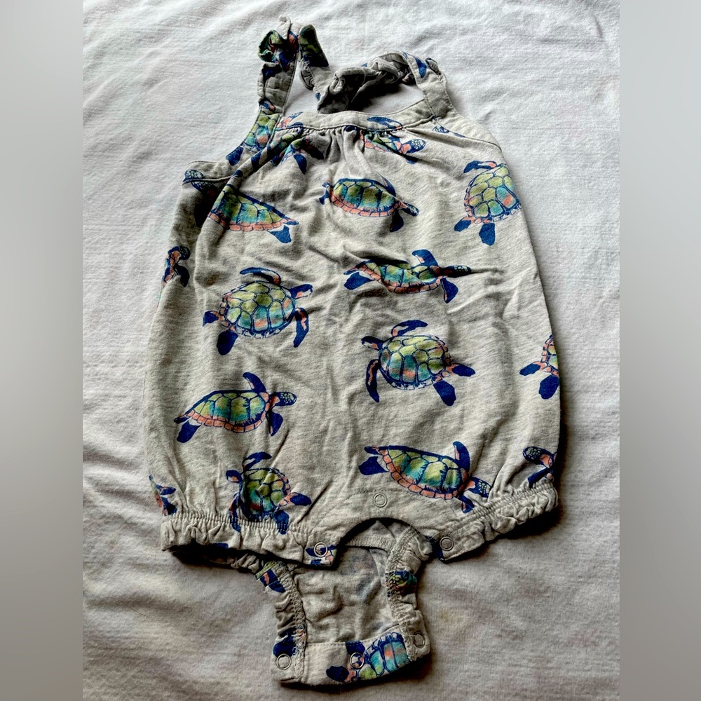 Tea Collection 18-24 month sea turtle romper